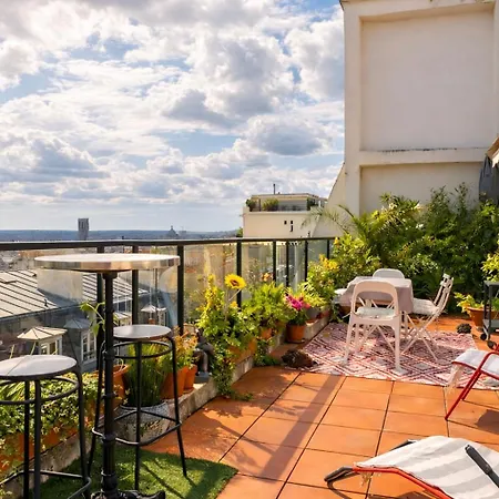 Vue Exceptionnelle & Terrasse - Vintage Chez Parisienne 아파트 파리